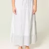 Clip Dot Tiered Maxi Skirt Clip Dot Tiered Maxi Skirt