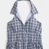 Collared Halter Blouse Collared Halter Blouse
