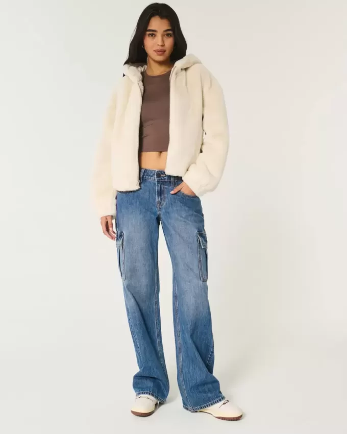 Cozy Faux Fur Zip-Up Hoodie Cozy Faux Fur Zip-Up Hoodie