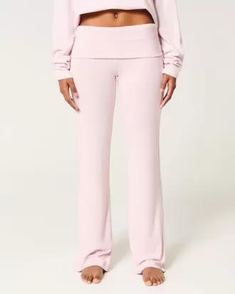Cozy Knit Foldover Waist Sleep Pants