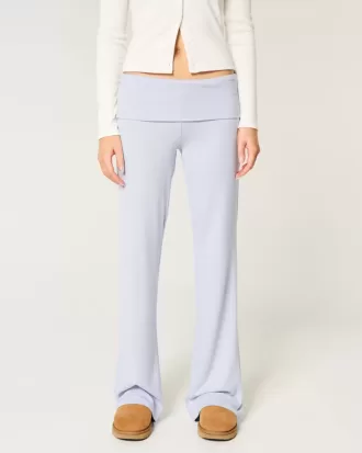 Cozy Knit Foldover Waist Sleep Pants