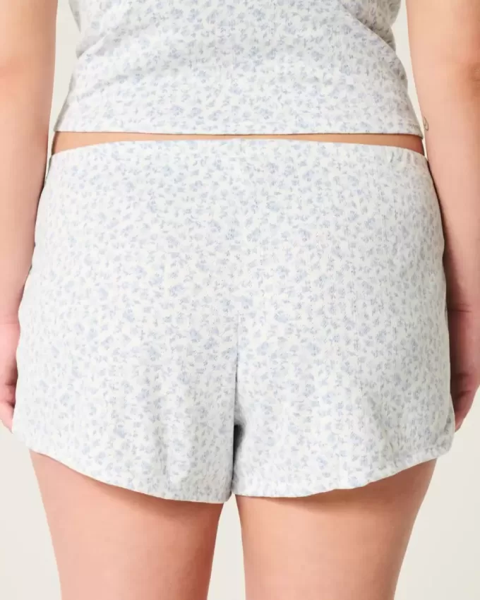 Cozy Pointelle Bow Shortie Cozy Pointelle Bow Shortie