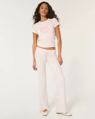 Cozy Ribbed Flare Pants