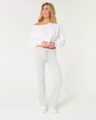 Cozy Ribbed Flare Pants