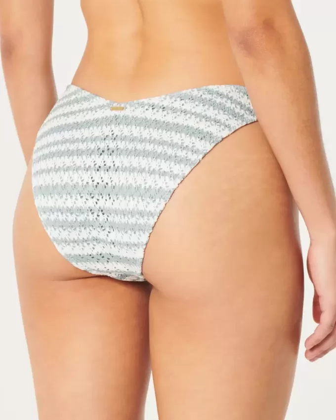 Crochet-Style High-Leg Cheeky Bikini Bottom Crochet-Style High-Leg Cheeky Bikini Bottom