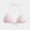 Crochet-Style Sequin Triangle Bikini Top Crochet-Style Sequin Triangle Bikini Top