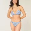 Crochet-Style Trim Double-Strap Cheeky Bikini Bottom