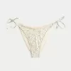 Crochet-Style Trim Side Tie Cheeky Bikini Bottom Crochet-Style Trim Side Tie Cheeky Bikini Bottom