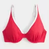 Curvy High Apex Ribbed Underwire Bikini Top