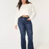 Curvy High-Rise Dark Wash Flare Jeans