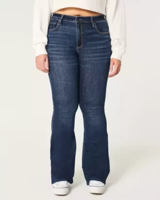 Curvy High-Rise Dark Wash Flare Jeans