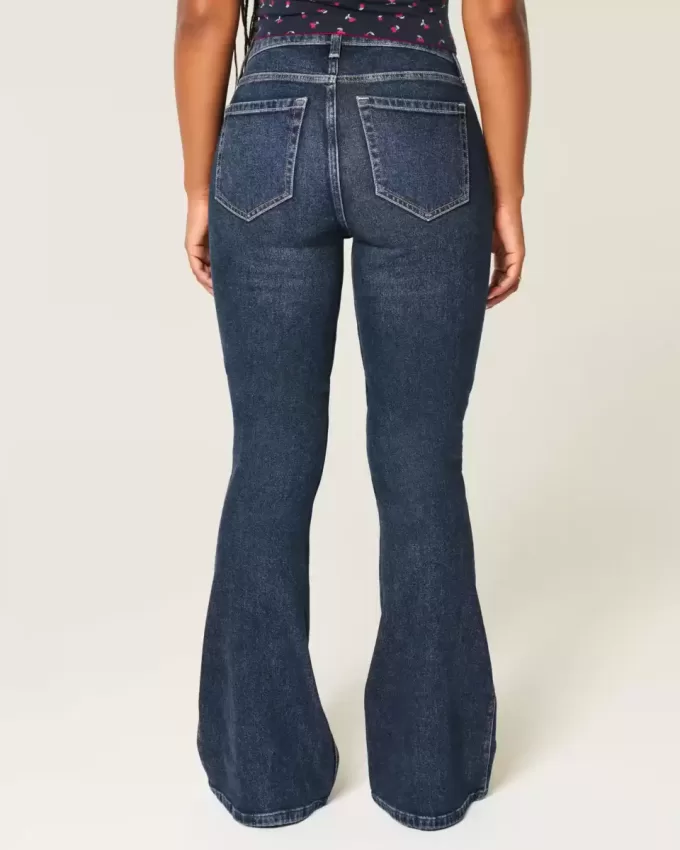 Curvy High-Rise Dark Wash Flare Jeans Curvy High-Rise Dark Wash Flare Jeans