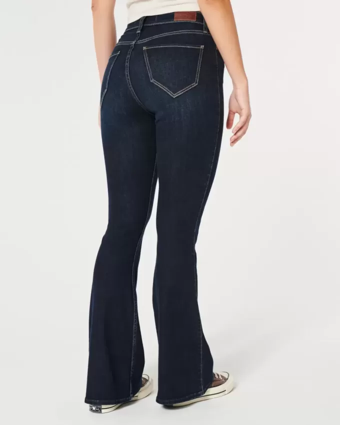 Curvy High-Rise Dark Wash Flare Jeans Curvy High-Rise Dark Wash Flare Jeans