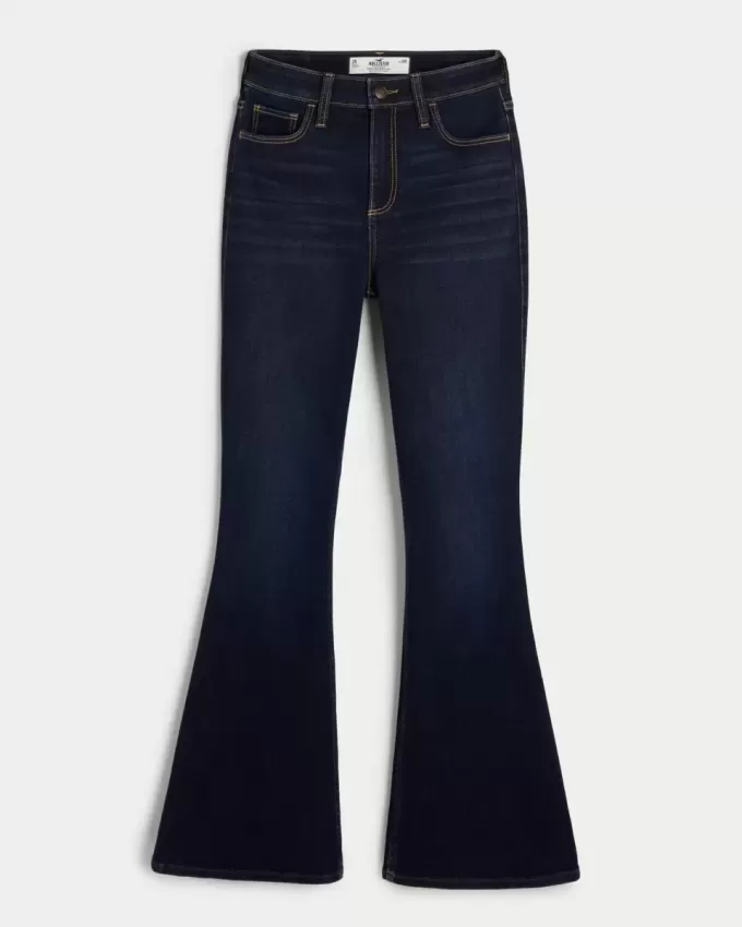 Curvy High-Rise Dark Wash Flare Jeans Curvy High-Rise Dark Wash Flare Jeans