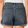 Curvy High-Rise Dark Wash Relaxed Denim Shorts 5″ Curvy High-Rise Dark Wash Relaxed Denim Shorts 5″