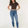 Curvy High-Rise Dark Wash Super Skinny Jeans
