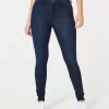 Curvy High-Rise Dark Wash Super Skinny Jeans