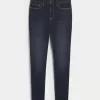 Curvy High-Rise Dark Wash Super Skinny Jeans
