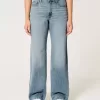 Curvy High-Rise Medium Wash Baggy Jeans