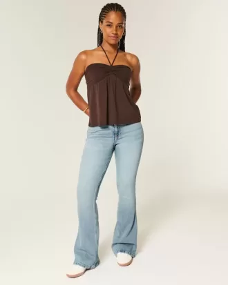 Curvy High-Rise Medium Wash Flare Jeans