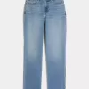Curvy High-Rise Medium Wash Straight Jeans