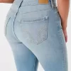Curvy High-Rise Medium Wash Super Skinny Jeans