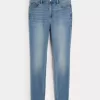 Curvy High-Rise Medium Wash Super Skinny Jeans