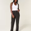 Curvy High-Rise Washed Black Straight Jeans Curvy High-Rise Washed Black Straight Jeans