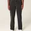 Curvy High-Rise Washed Black Straight Jeans Curvy High-Rise Washed Black Straight Jeans
