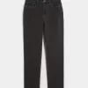 Curvy High-Rise Washed Black Straight Jeans Curvy High-Rise Washed Black Straight Jeans