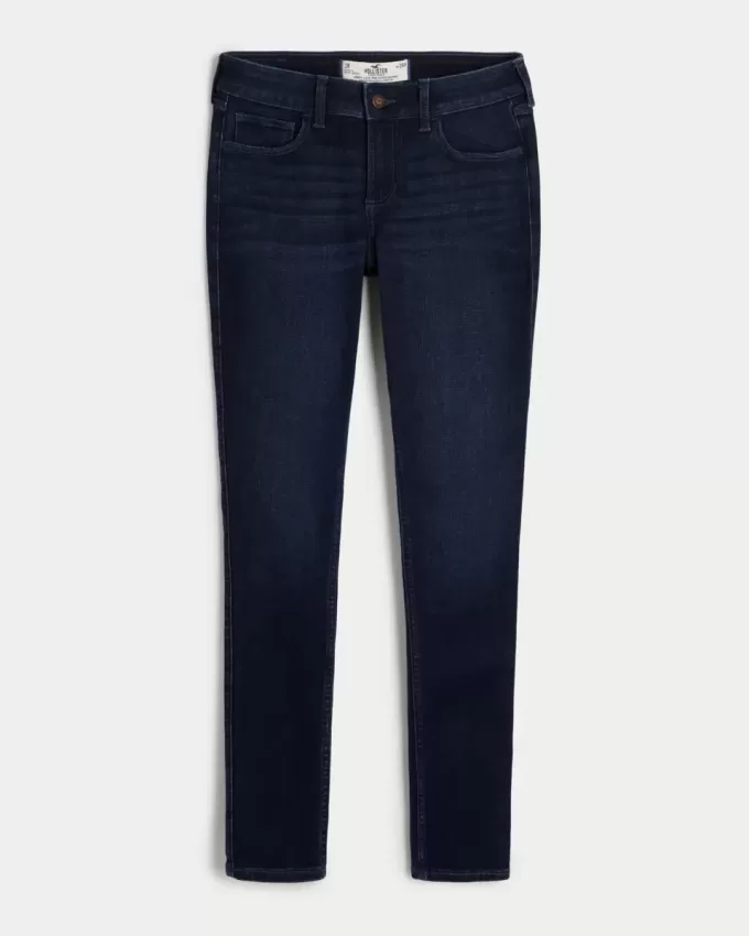 Curvy Low-Rise Dark Wash Super Skinny Jeans Curvy Low-Rise Dark Wash Super Skinny Jeans