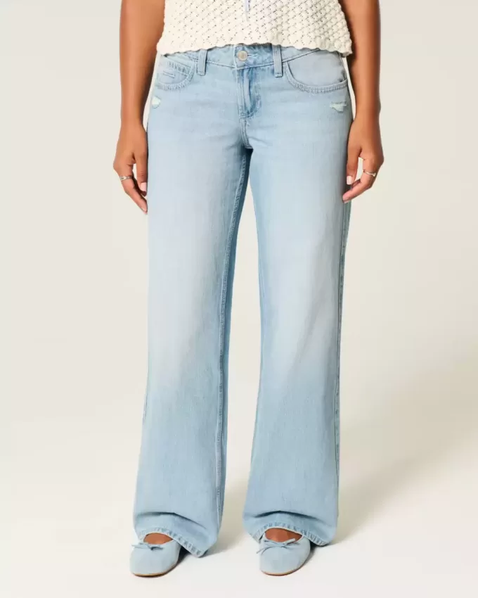 Curvy Low-Rise Distressed Baggy Jeans Curvy Low-Rise Distressed Baggy Jeans