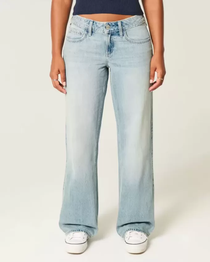 Curvy Low-Rise Light Wash Baggy Jeans Curvy Low-Rise Light Wash Baggy Jeans
