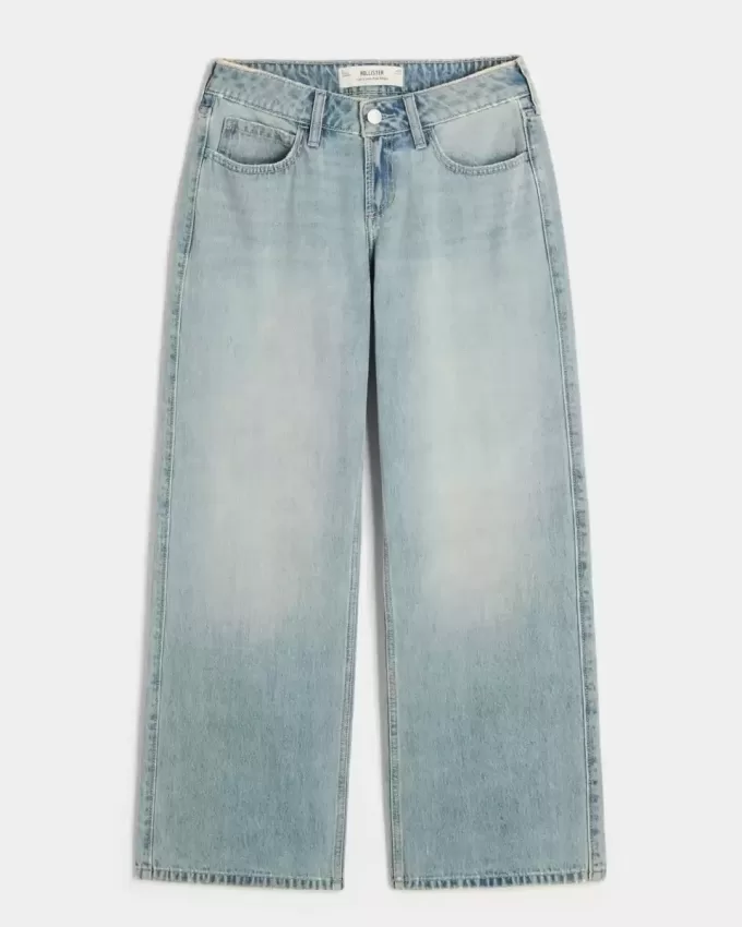 Curvy Low-Rise Light Wash Baggy Jeans Curvy Low-Rise Light Wash Baggy Jeans