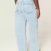 Curvy Low-Rise Ripped Light Wash Baggy Jeans Curvy Low-Rise Ripped Light Wash Baggy Jeans