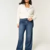 Curvy Mid-Rise Dark Wash Baggy Jeans Curvy Mid-Rise Dark Wash Baggy Jeans