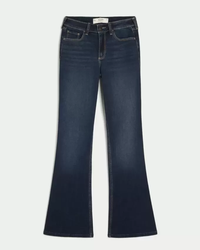 Curvy Mid-Rise Dark Wash Boot Jeans