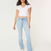 Curvy Mid-Rise Light Wash Boot Jeans