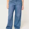 Curvy Mid-Rise Medium Wash Baggy Jeans Curvy Mid-Rise Medium Wash Baggy Jeans