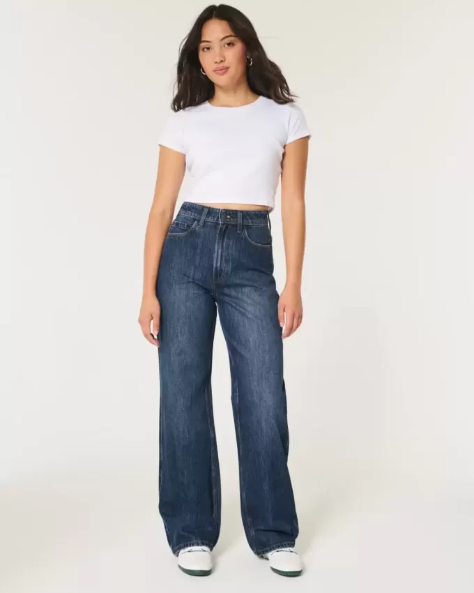 Curvy Ultra High-Rise Dark Wash Baggy Jeans Curvy Ultra High-Rise Dark Wash Baggy Jeans