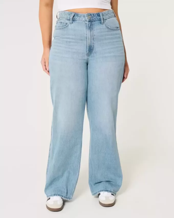 Curvy Ultra High-Rise Medium Wash Baggy Jeans Curvy Ultra High-Rise Medium Wash Baggy Jeans