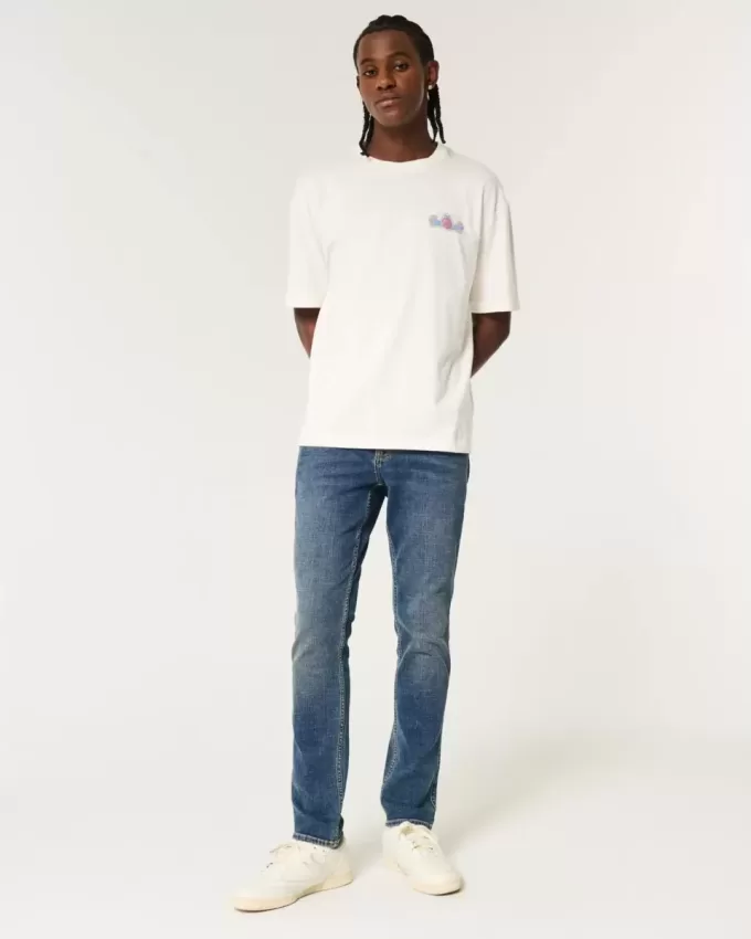 Dark Medium Wash Skinny Jeans