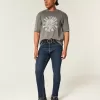 Dark Wash Athletic Skinny Jeans