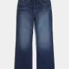 Dark Wash Baggy Bootcut Jeans