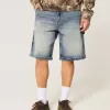 Dark Wash Baggy Denim Shorts Dark Wash Baggy Denim Shorts
