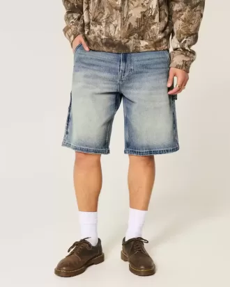 Dark Wash Baggy Denim Shorts Dark Wash Baggy Denim Shorts