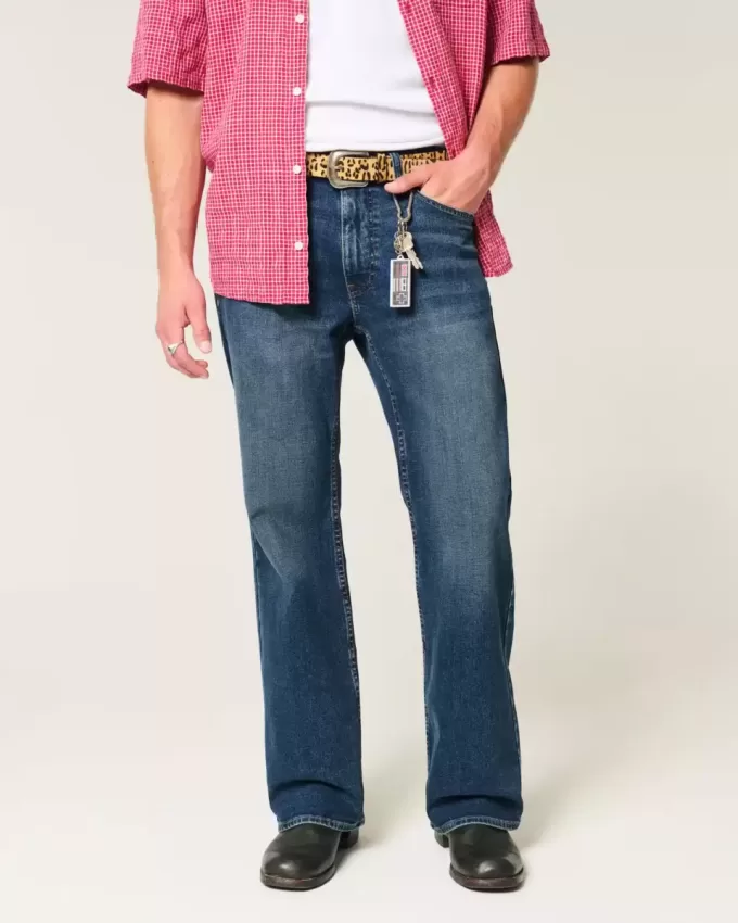 Dark Wash Relaxed Bootcut Jeans Dark Wash Relaxed Bootcut Jeans