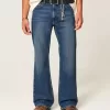 Dark Wash Relaxed Bootcut Jeans