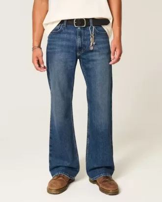 Dark Wash Relaxed Bootcut Jeans