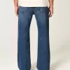 Dark Wash Relaxed Bootcut Jeans